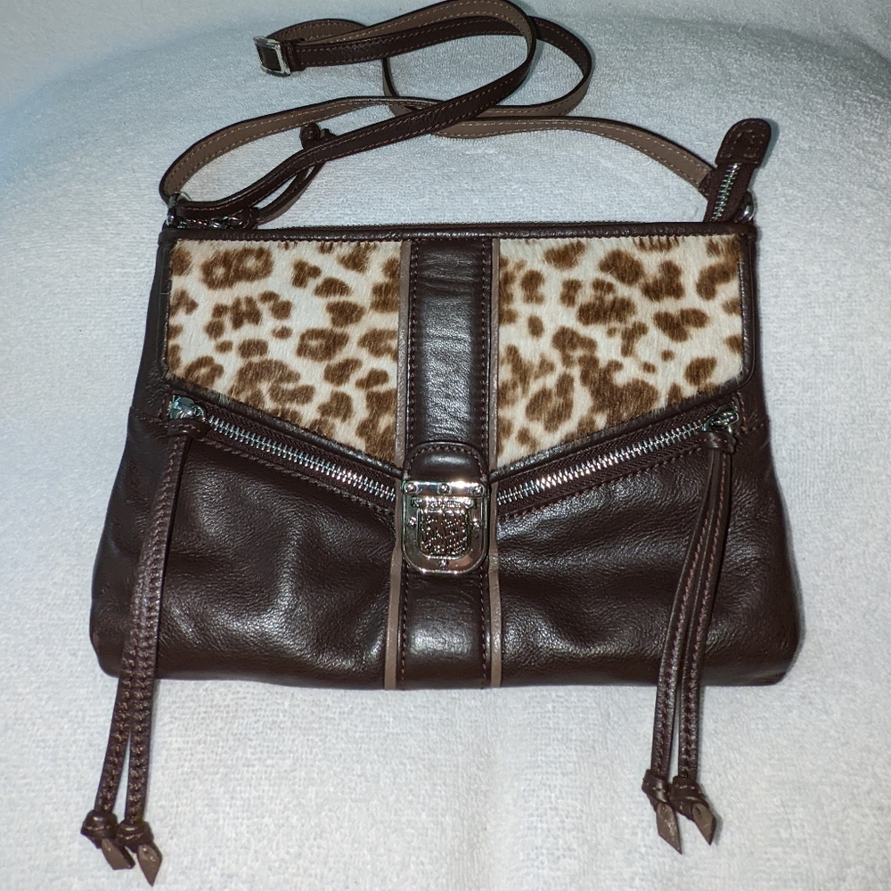 Brighton fashionsta brown crossbody bag. - Picture 6 of 13